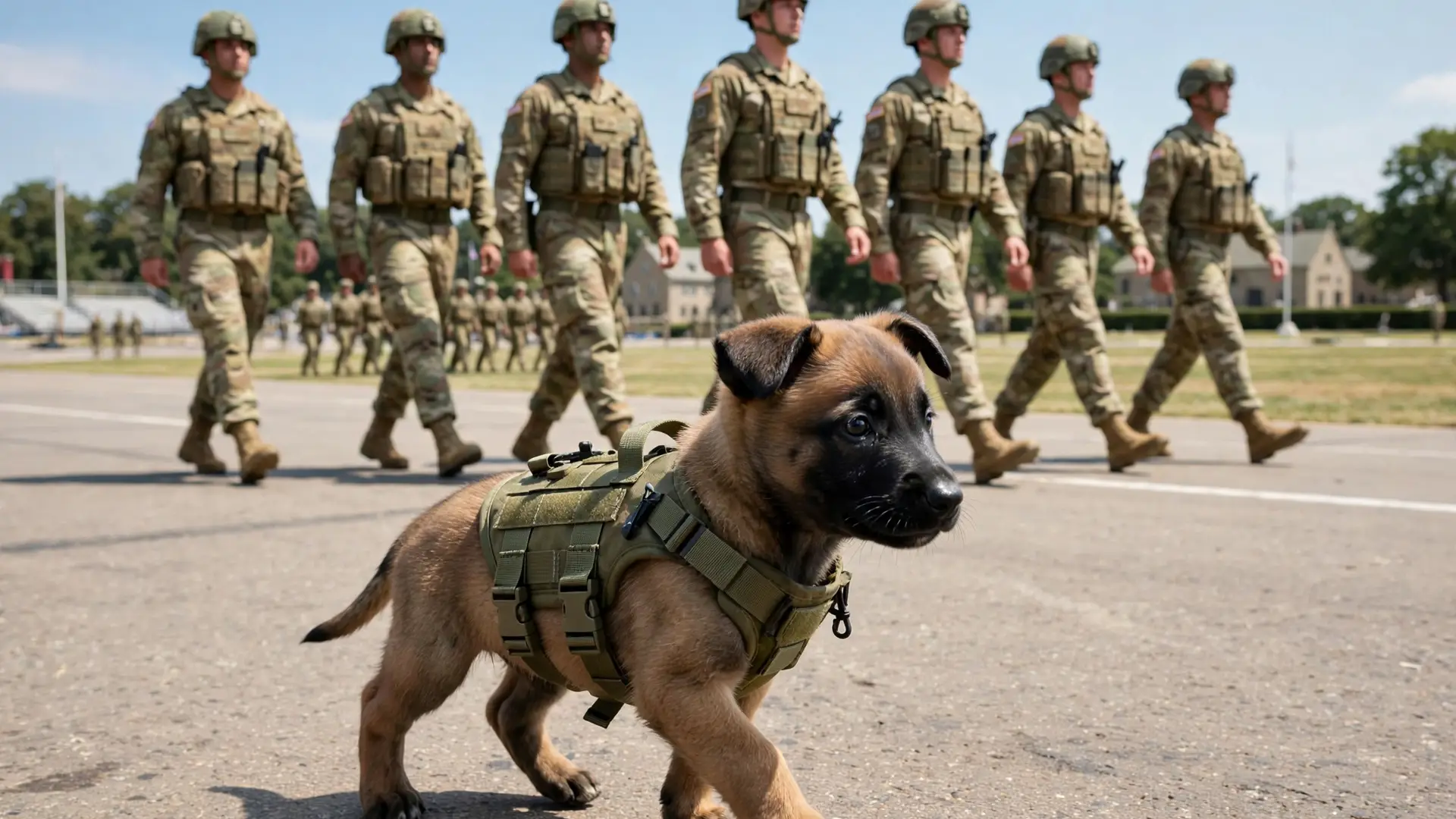 The Tiny K9 Parade March